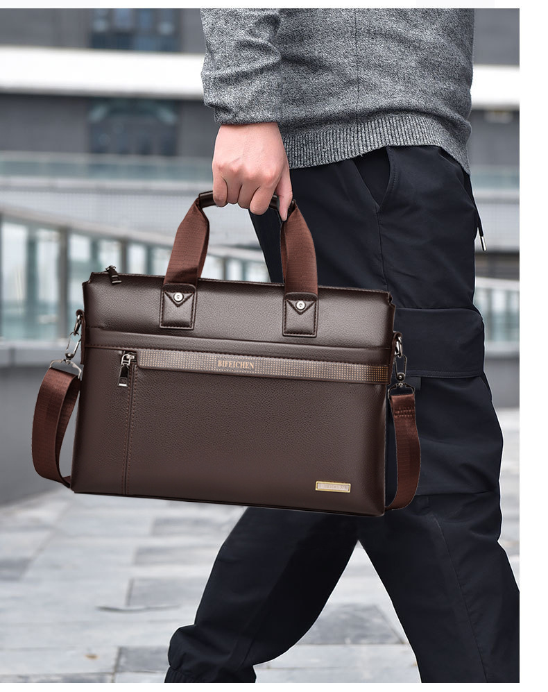Luxury Bags For Men - กระเป๋าเอกสารหนังแบรนด์หรูใหม่ปี 2026 สำหรับผู้ชาย ใส่แล็ปท็อป ใส่เอกสาร A4