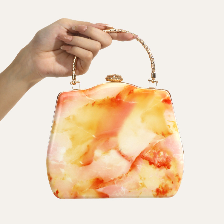 Luxury Bags Cute - กระเป๋าถือแฟชั่นใหม่สุดฮิตสำหรับผู้หญิง กระเป๋าถืออะคริลิคสุดหรูสำหรับงานปาร์ตี้ งานกลางคืน กระเป๋าถือทรงกล่องน่ารักสำหรับงานแต่งงานสไตล์วินเทจ