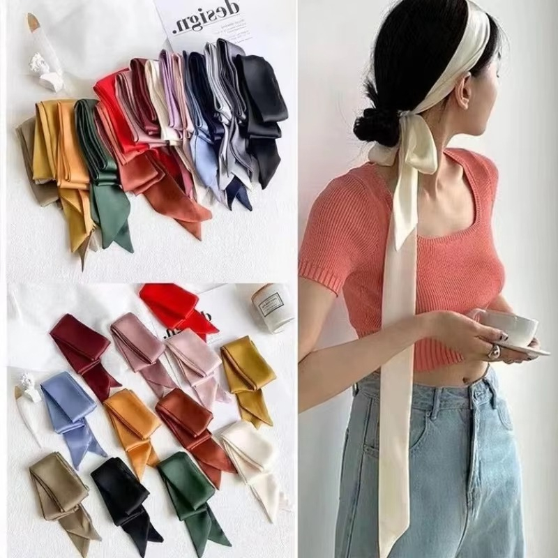 ผ้าพันคอไหมยาวสีพื้นเรียบสำหรั - Luxury Bags For Men บทวิจารณ์และราคา