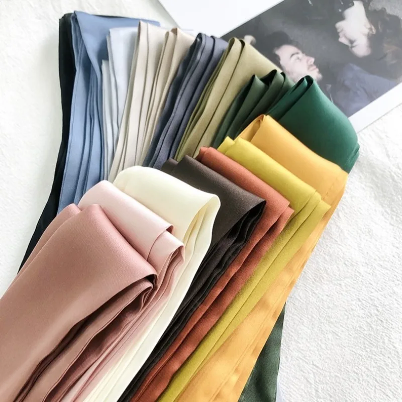 ผ้าพันคอไหมยาวสีพื้นเรียบสำหรั - Luxury Bags For Men บทวิจารณ์และราคา